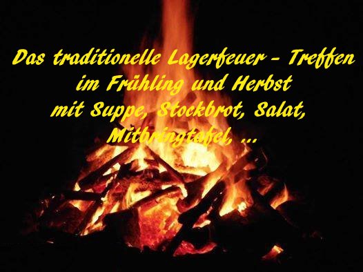 Lagerfeuer Treffen von Liebevoll leben und lernen