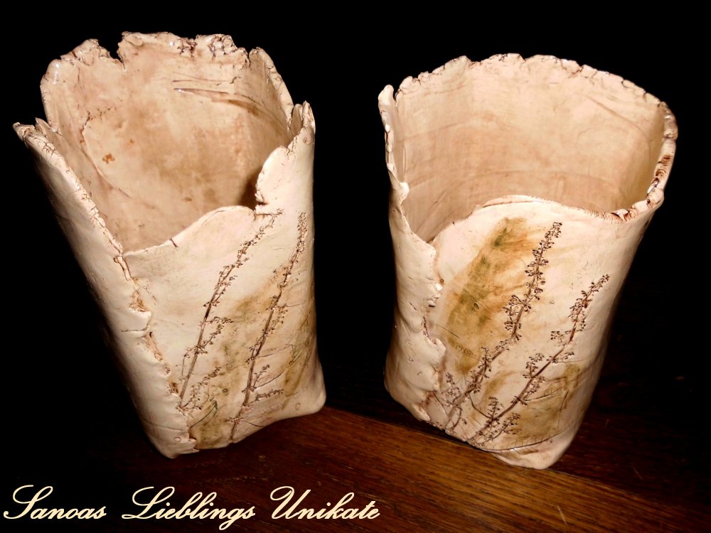 Liebevoll leben und lernen - Sanoas Lieblings Unikate - Keramik - Vase oder Orchideentopf
